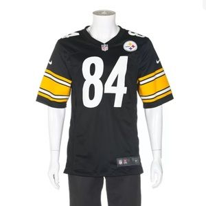 NFL men’s football jersey small Steelers brown tee shirt top sport fan 4 S